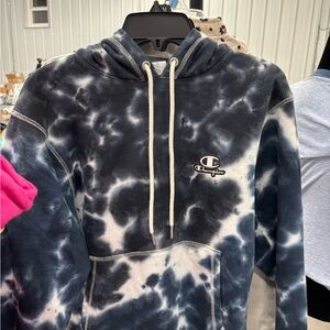 Champion Blue and White Hoodie